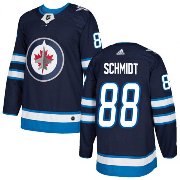 Men's Winnipeg Jets #88 Nate Schmidt adidas Navy Home Jersey